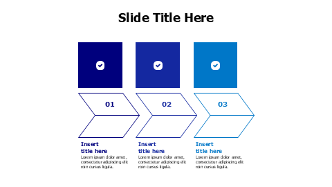 3 points outline arrows infographic