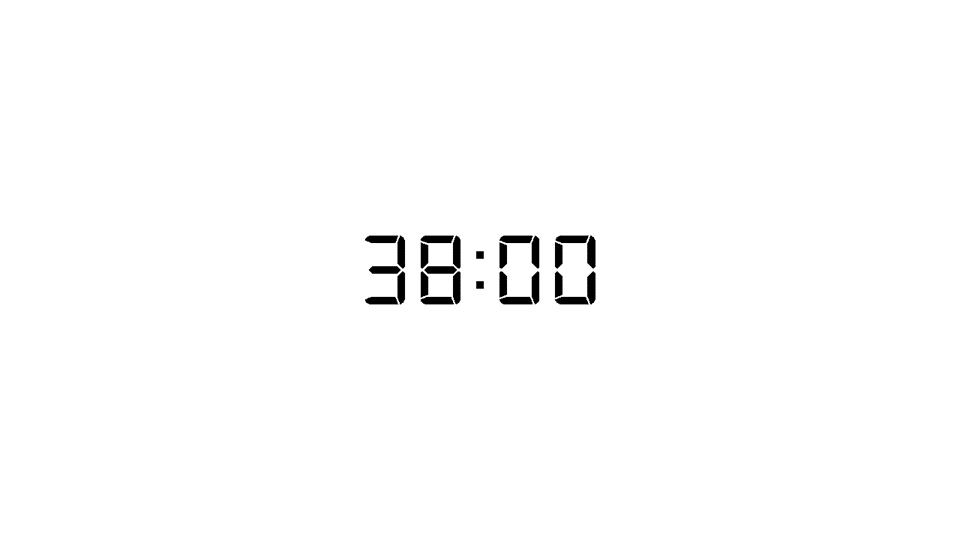 数字LCD 38分钟倒计时器 | Timer | PPT Design