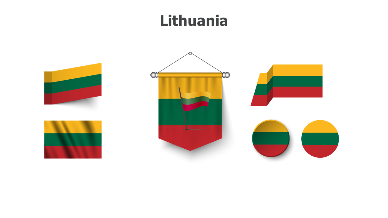 Flag,editable flags,Powerpoint,infographics,slides,Templates,Lithuania