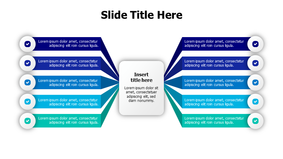 5 points from a rectangle comparison infographic