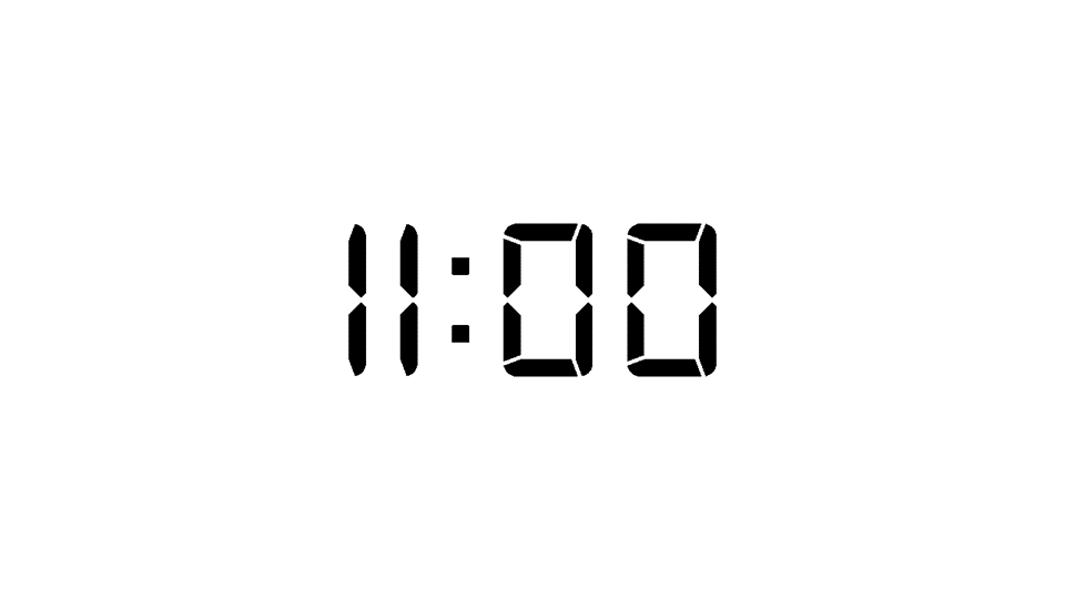 Digital Clock 11 Minute Countdown Timer