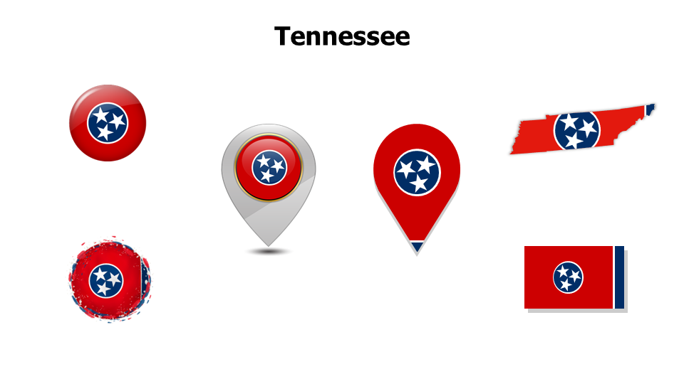 Flag,editable flags,Powerpoint,infographics,slides,Templates,Tennessee
