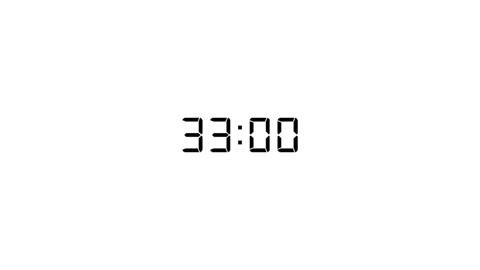 33 minutes timer