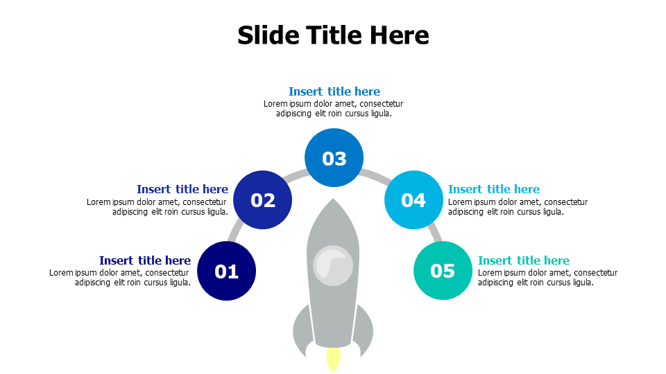 5-Step Rocket Launch Process Infographic