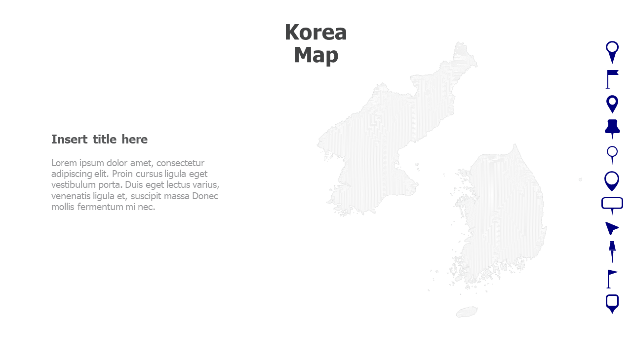 Map,Editable map,pins,countries,counties,infographics,continent,powerpoint,powerpoint infographics,Google slides,Keynote,Korea Map