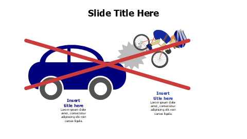 2 points car and bike accident infographic