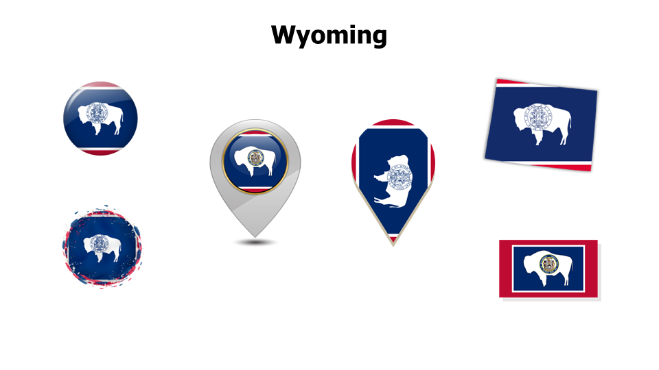 Flag,editable flags,Powerpoint,infographics,slides,Templates,Wyoming