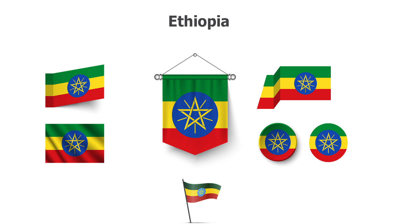 Flag,editable flags,Powerpoint,infographics,slides,Templates,Ethiopia