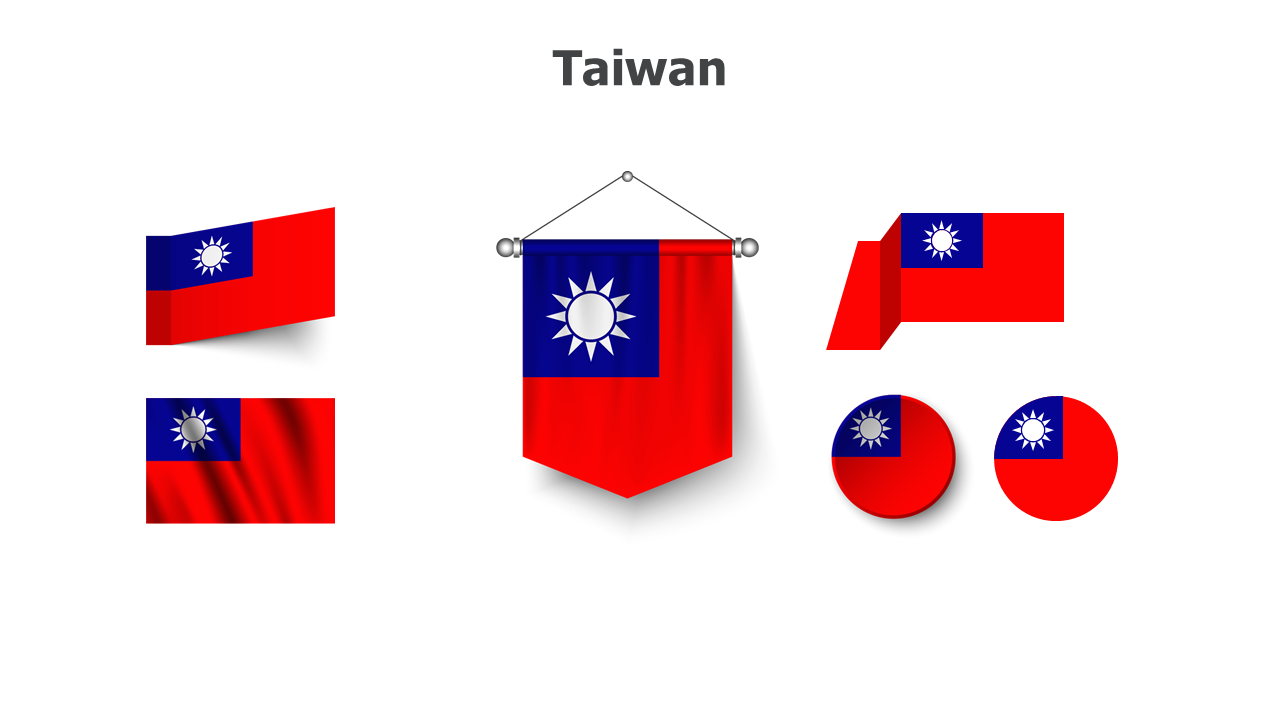 Flag,editable flags,Powerpoint,infographics,slides,Templates,Taiwan