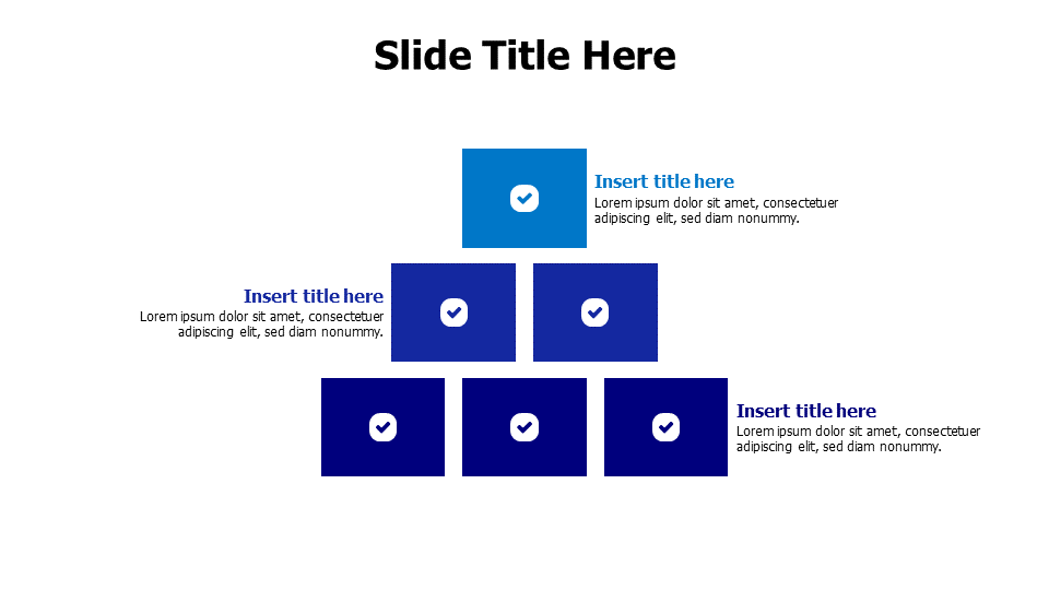 Six Step Pyramid Block Infographic | PPT Design