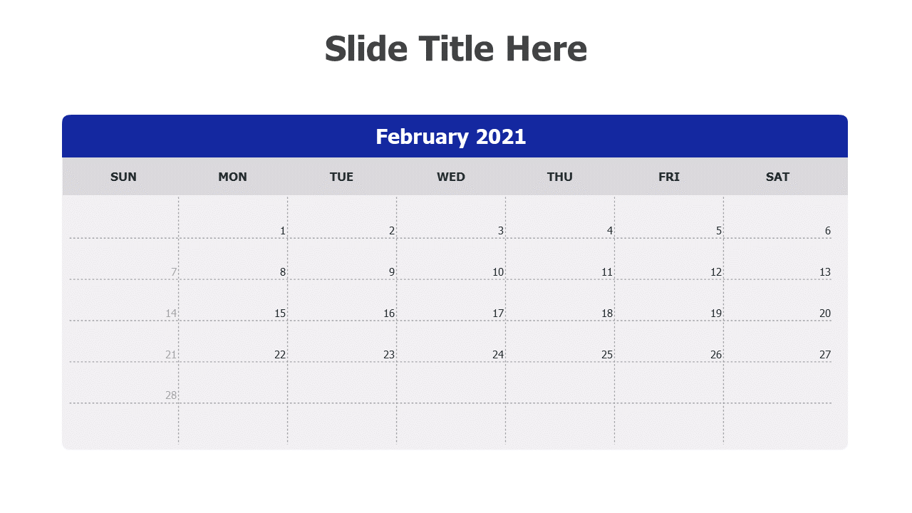 Calendar,February 2021