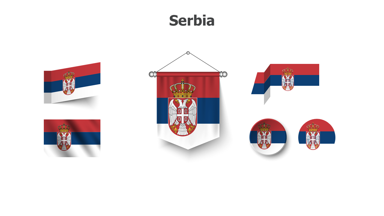 Flag,editable flags,Powerpoint,infographics,slides,Templates,Serbia