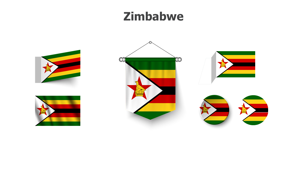 Flag,editable flags,Powerpoint,infographics,slides,Templates,Zimbabwe