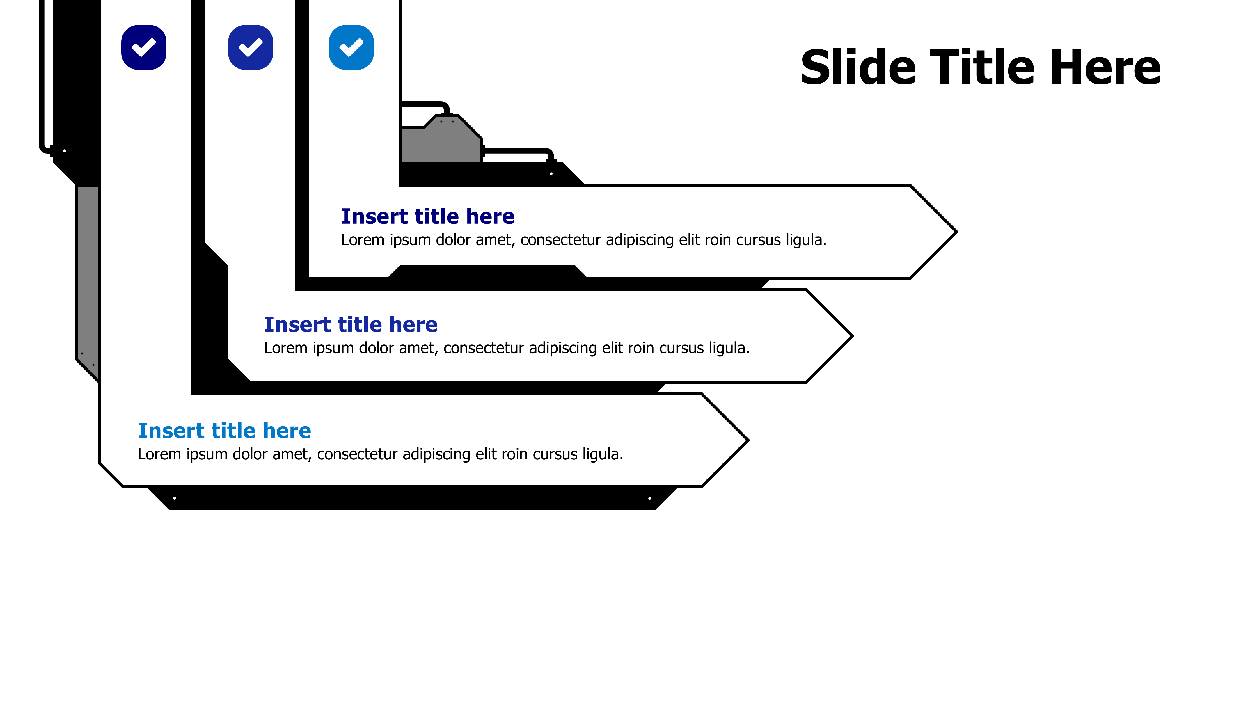 4 points machine arrows infographic