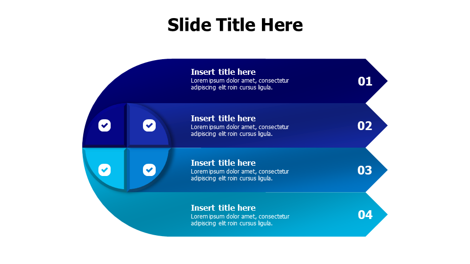 4 points location pin infographic Inforgraphics & Slides