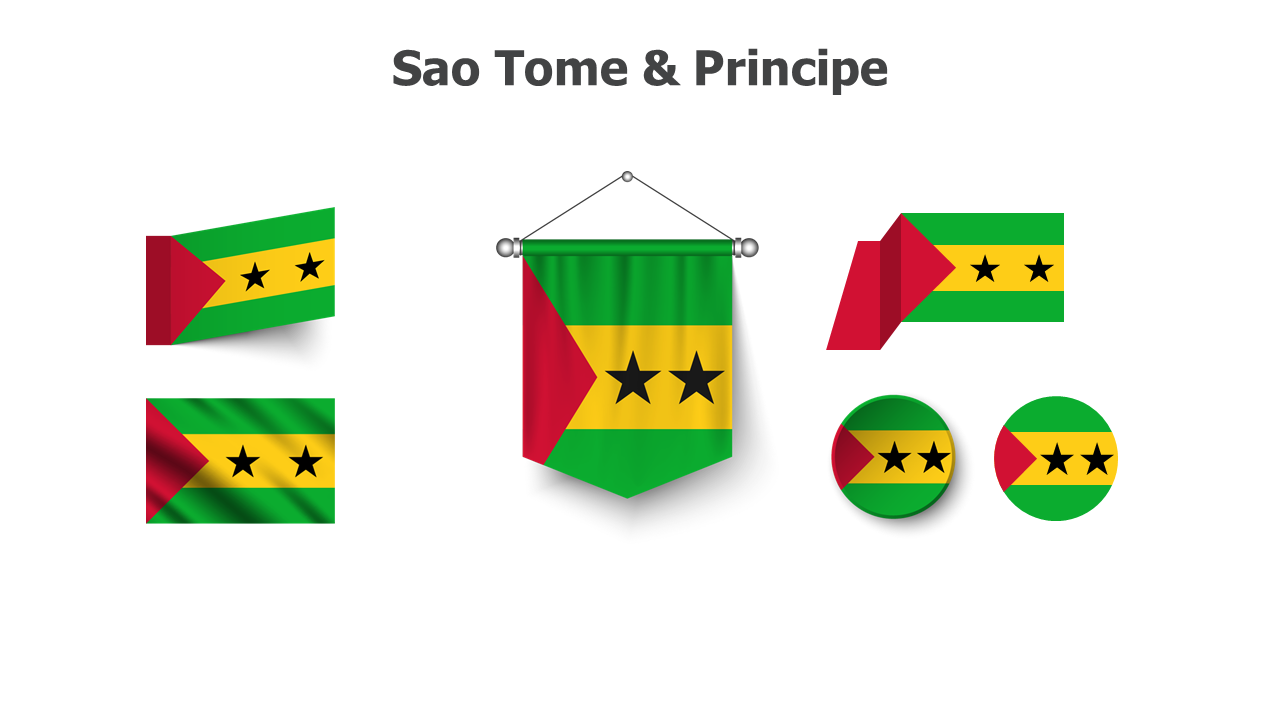 Flag,editable flags,Powerpoint,infographics,slides,Templates,Sao Tome & Principe