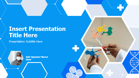 Medical Hexagon Title Slide Theme PowerPoint Template