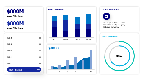 6 parts dashboard infographic