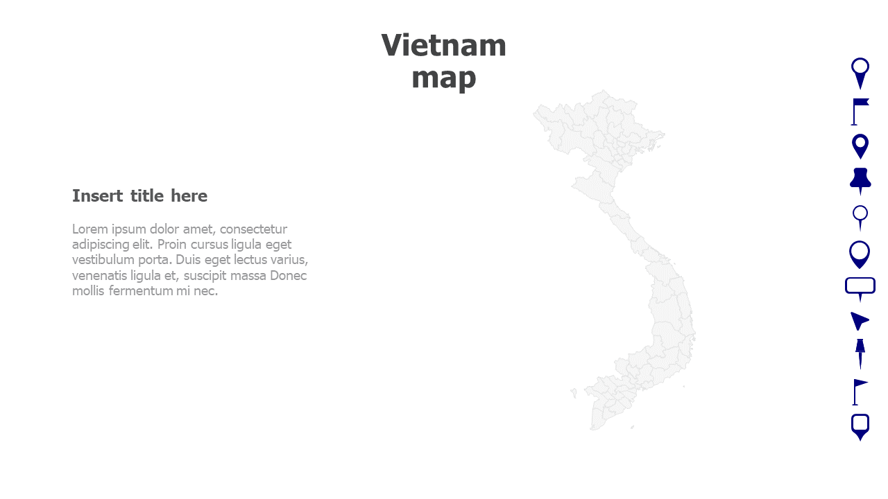 Map,Editable map,pins,countries,counties,infographics,continent,powerpoint,powerpoint infographics,Google slides,Keynote,Vietnam map