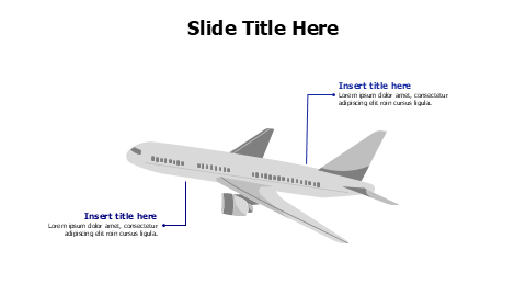 Aircraft Travel Services Two Point Infographic