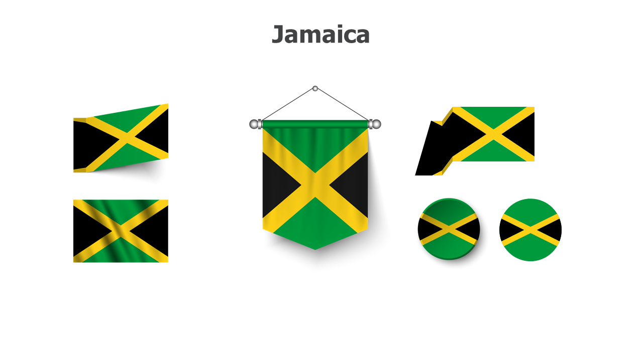 Flag,editable flags,Powerpoint,infographics,slides,Templates,Jamaica