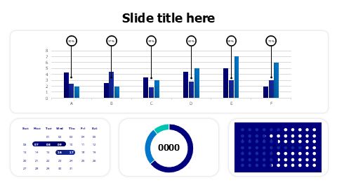 Charts and calendar dashboard