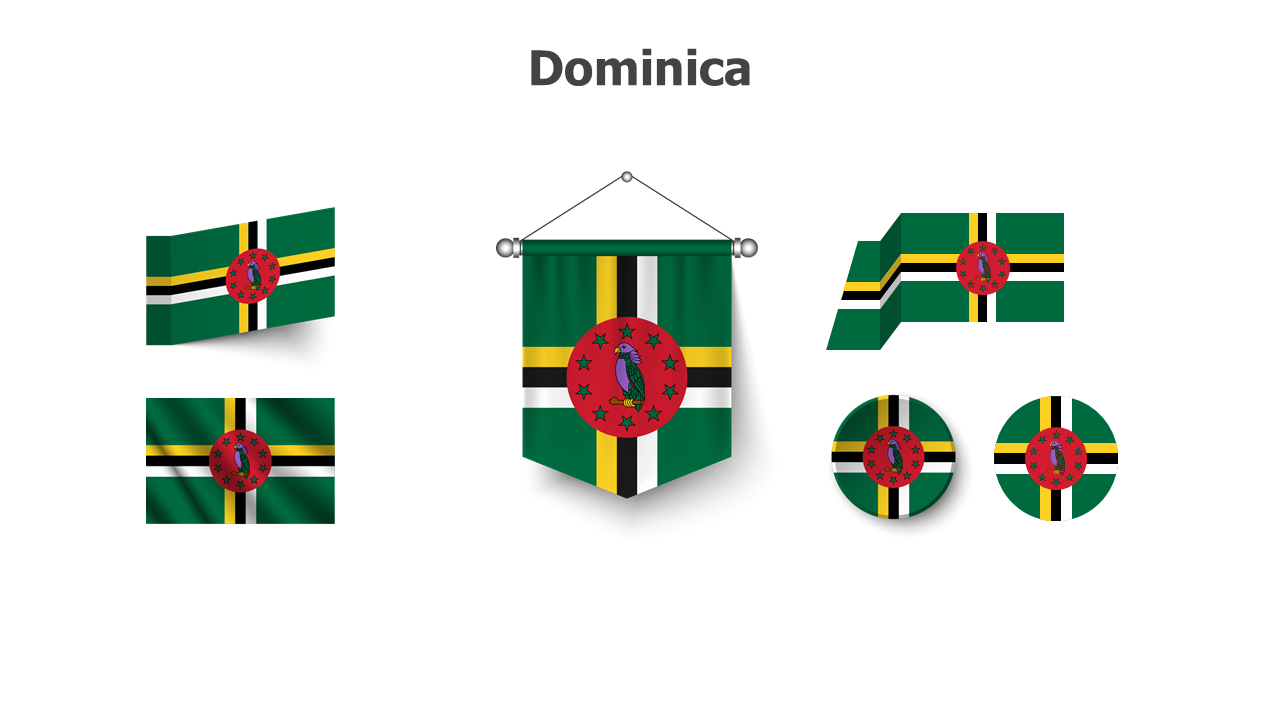 Flag,editable flags,Powerpoint,infographics,slides,Templates,Dominica