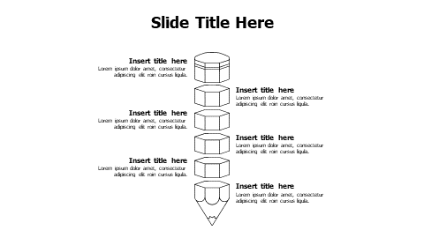 6 points divided bencils infographic with titles