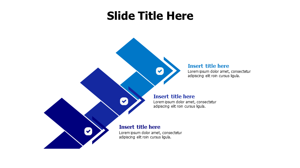 3 overlapping arrows infographic