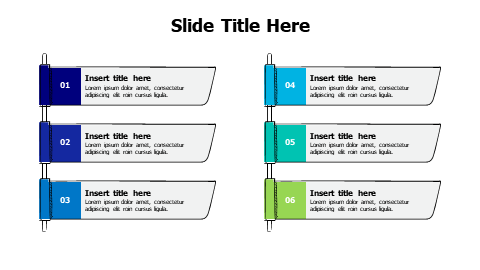 Six Step Agenda Doodle Banner Layout