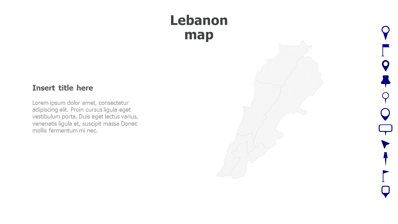 Map,Editable map,pins,countries,counties,infographics,continent,powerpoint,powerpoint infographics,Google slides,Keynote,Lebanon map