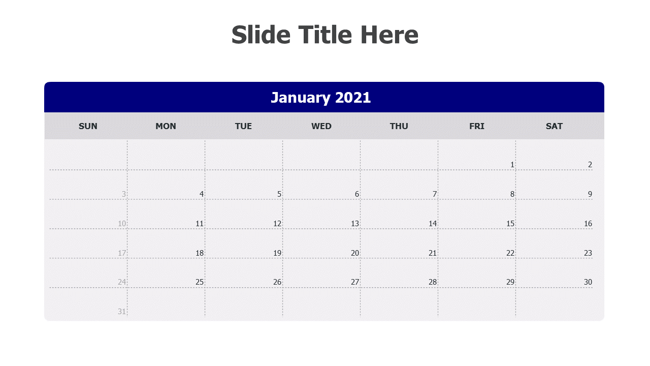Calendar,January 2021