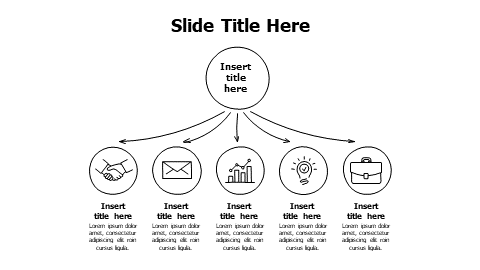 Five Branch Hub Doodle Infographic