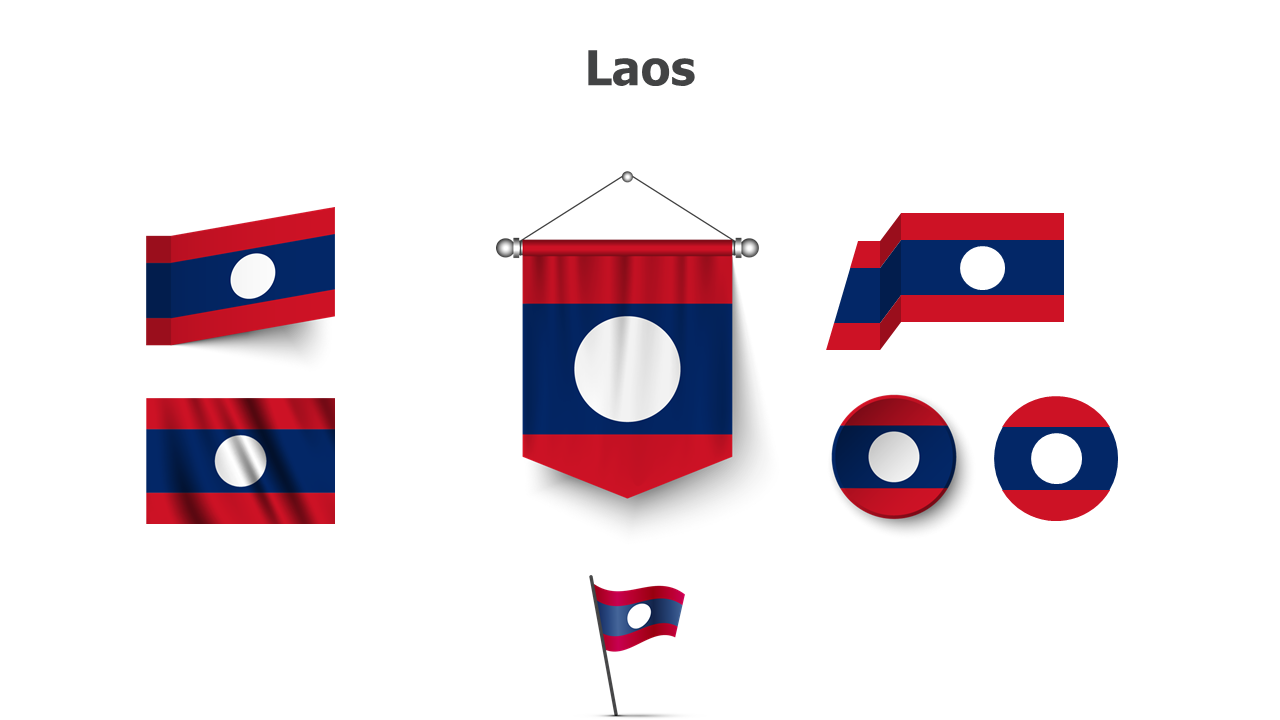 Flag,editable flags,Powerpoint,infographics,slides,Templates,Laos