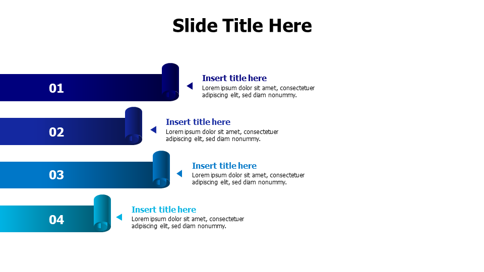 4 colored rolled carpets infographic with numbers