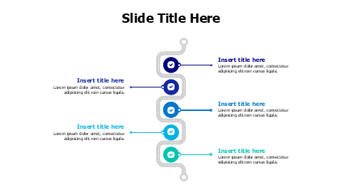 5-Step Vertical Chain Process Infographic | PPT Design