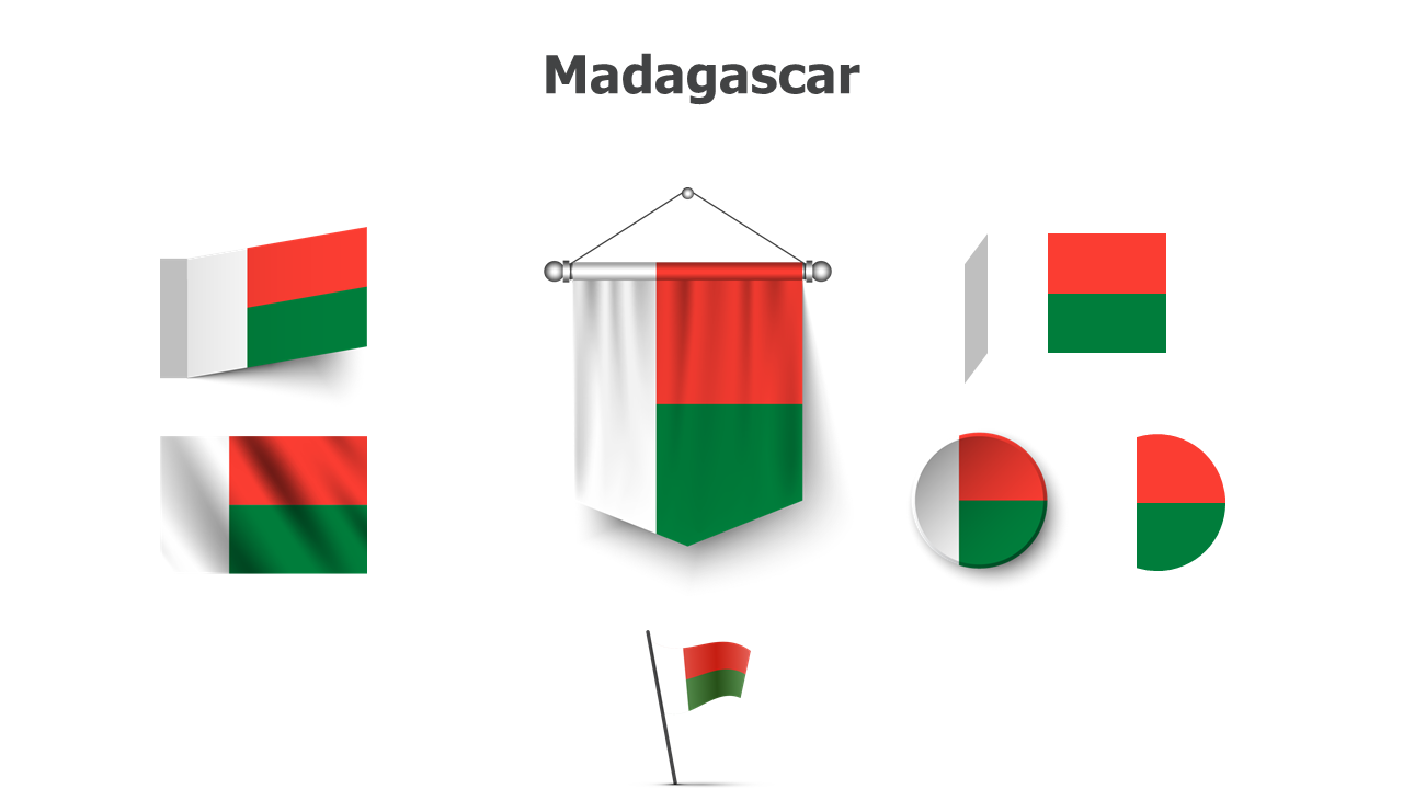 Flag,editable flags,Madagascar