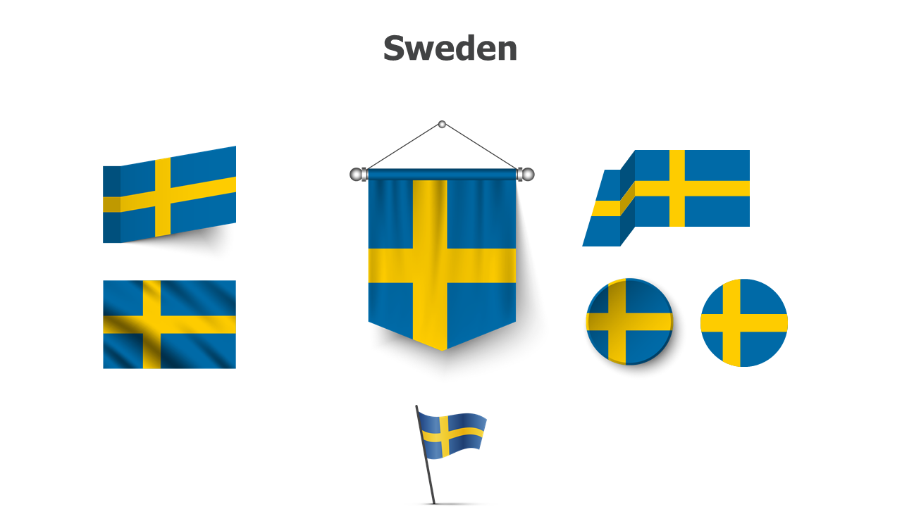Flag,editable flags,Powerpoint,infographics,slides,Templates,Sweden,Swedish