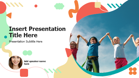 Playful Kids Geometric Cover Template