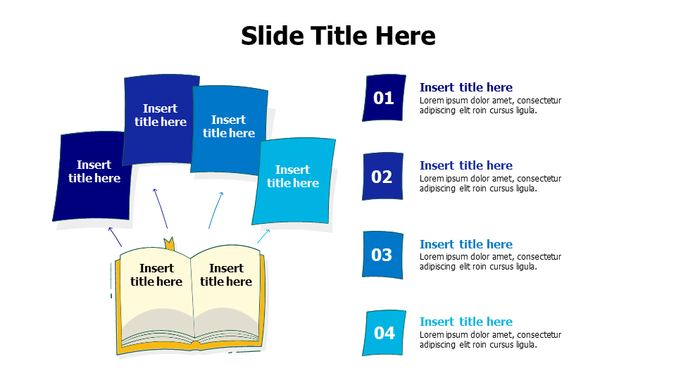 4 pages from a book infographic