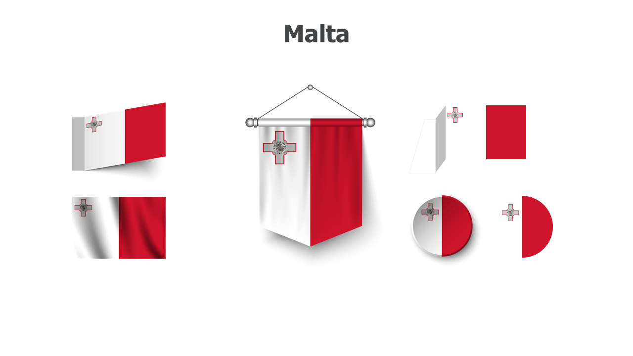Flag,editable flags,Powerpoint,infographics,slides,Templates,Malta