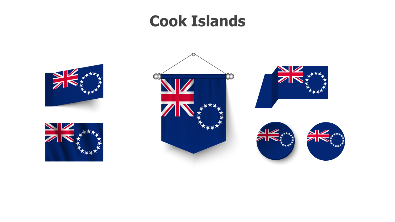 Flag,editable flags,Powerpoint,infographics,slides,Templates,Cook Islands