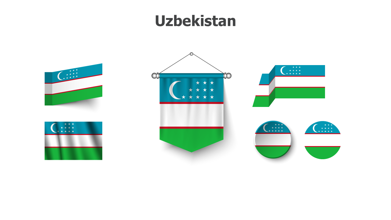 Flag,editable flags,Powerpoint,infographics,slides,Templates,Uzbekistan