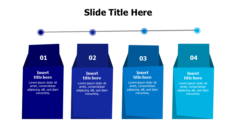 4-Step Process Arrow Flow Infographic | PPT Design