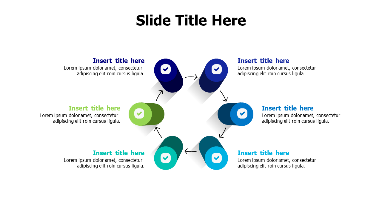 Four 3D square pieces Inforgraphics & Slides