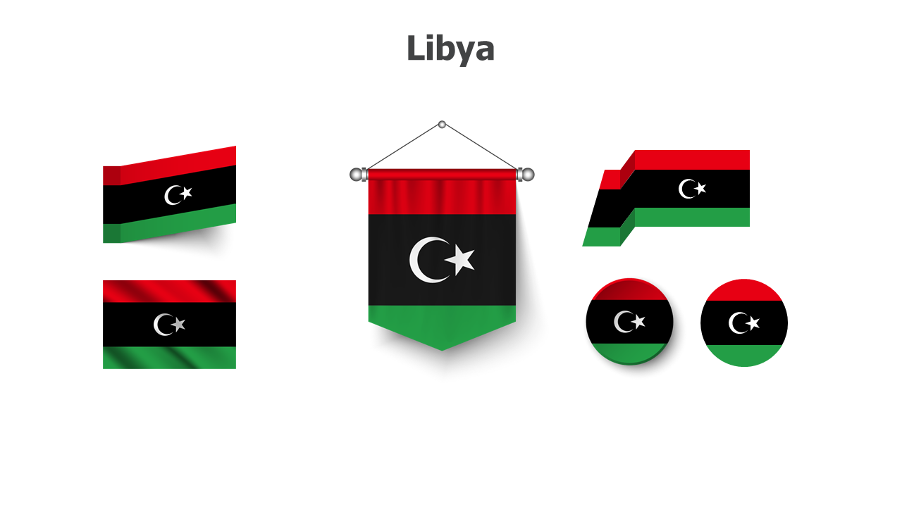 Flag,editable flags,Powerpoint,infographics,slides,Templates,Libya