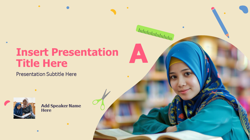 Islamic Student Education Cover Slide