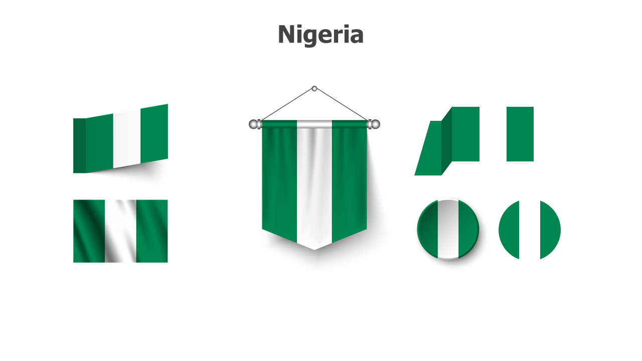 Flag,editable flags,Powerpoint,infographics,slides,Templates,Nigeria