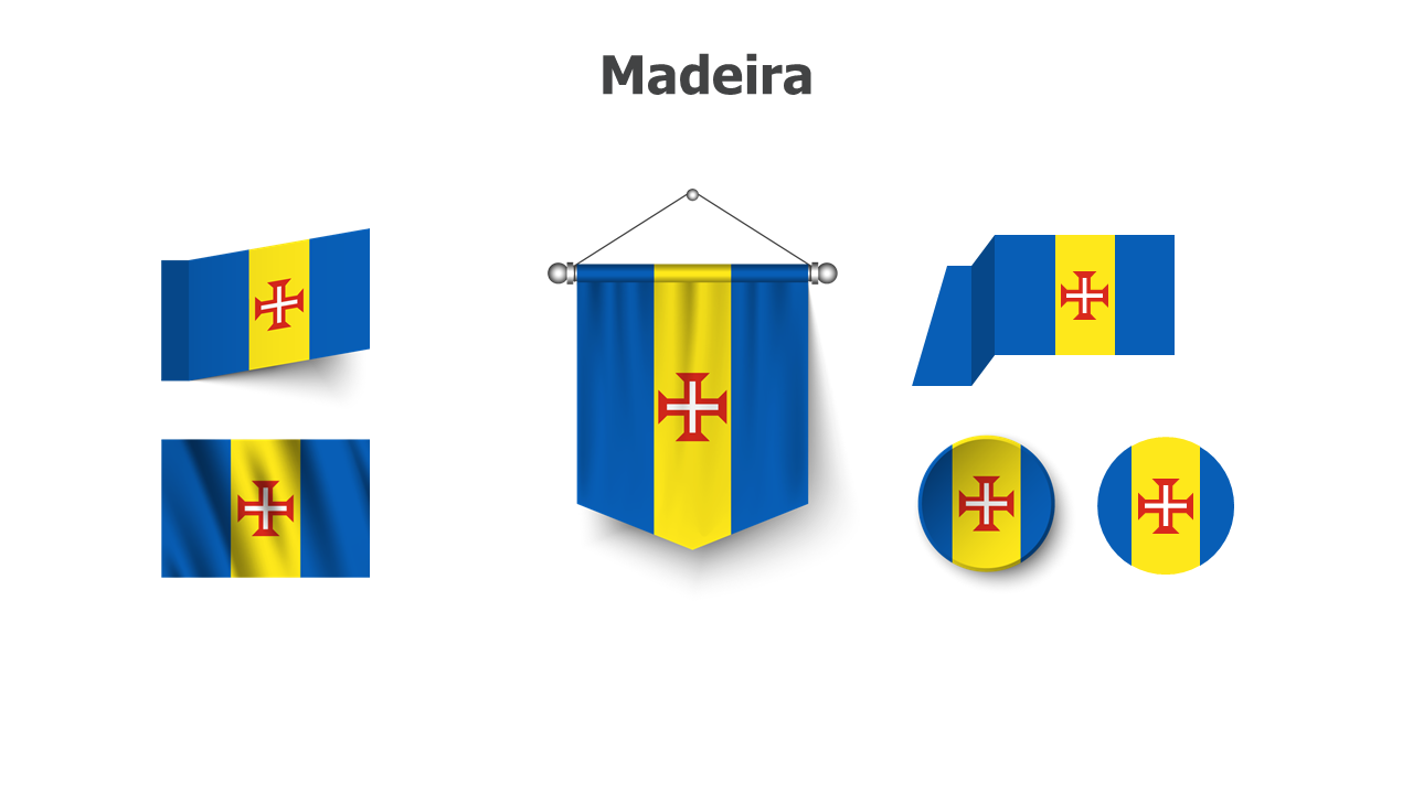 Flag,editable flags,Powerpoint,infographics,slides,Templates,Madeira