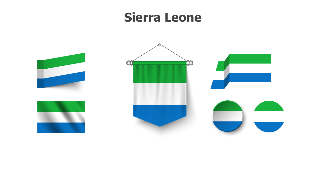 Flag,editable flags,Powerpoint,infographics,slides,Templates,Sierra Leone